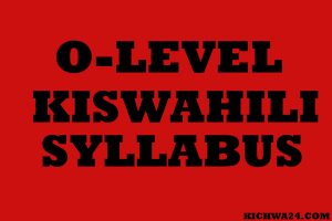 O-level Kiswahili Syllabus Form I - iv Pdf