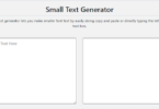 How To Use a Small Text Generator?