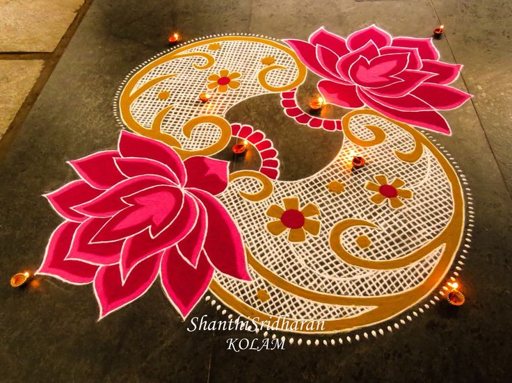 30 Free Hand Simple Rangoli Designs in 2023