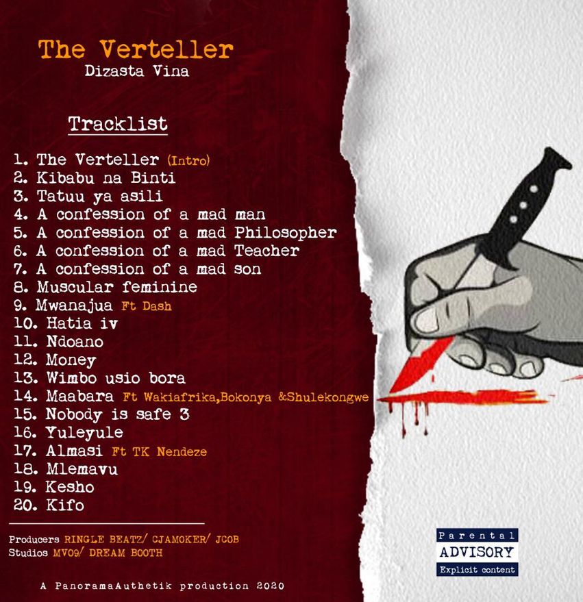 AUDIO Dizasta Vina - The Verteller Album MP3 DOWNLOAD