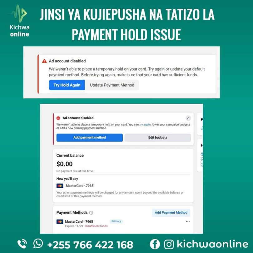 Tatizo la Payment Hold na Jinsi ya Kulitatua