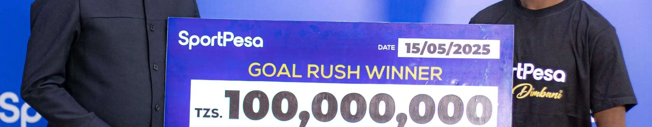 Kijana wa Miaka 23 Ashinda TZS 100 Milioni Kupitia SportPesa Goal Rush!