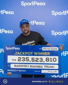 Three winners in three months - SportPesa Tanzania’s midweek jackpot hatricks is taking over the nation