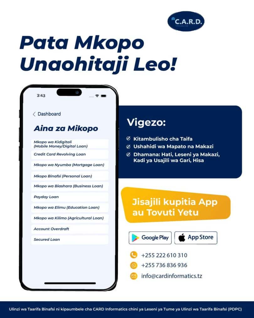 Apps Nzuri za Mikopo ya Kidigitali Tanzania (2026)